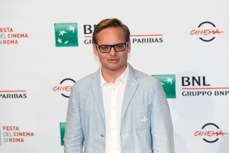 Rome, Italy. October 24, 2018: Jon S. Baird attending the photocall of Stan & Ollie at Rome Film Fest 2018.のeditorial素材