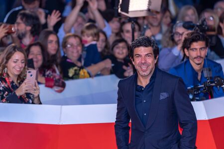 Rome Italy. 26 October 2019. Italian actor Pierfrancesco Favino on the red carpet of the 14th Rome Film Festival, at the Auditorium Parco della Musica.のeditorial素材