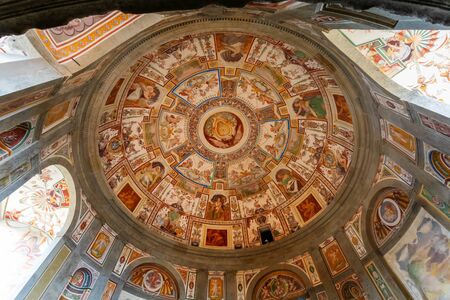 Caprarola (VT), Italy - January 27, 2020: Palazzo Farnese is located in the town of Caprarola near...