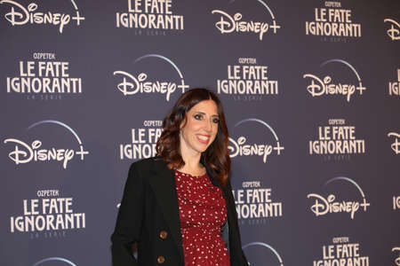 ROME, ITALY - APRIL 08: Giulia Greco attend the photocall of the tv series "Le Fate Ignoranti" at the St. Regis Grandhotel on April 08, 2022 in Rome, Italy.のeditorial素材