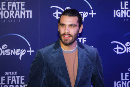 ROME, ITALY - APRIL 08: Stefano Sala attend the premiere of TV series Disney, "Le Fate Ignoranti" in front of Opera House in Rome.のeditorial素材