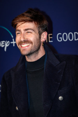 Rome, Italy - April 4: Lorenzo Licitra attends "The Good Mothers" premiere at The Space Cinema Moderno on April 04, 2023 in Rome, Italy. Disney TV seriesのeditorial素材