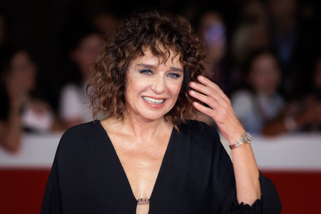 Rome, Italy - 20th Oct, 2023: Valeria Golino attends the red carpet at Rome Film Fest 2023 at Auditorium Parco della Musica.のeditorial素材