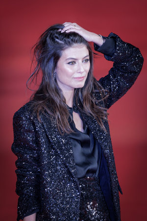 Rome, Italy - 20th Oct, 2023: Alessandra Mastronardi attends the red carpet of movie Maria Callas Lettere e memoria at Rome Film Fest 2023 at Auditorium Parco della Musica.のeditorial素材