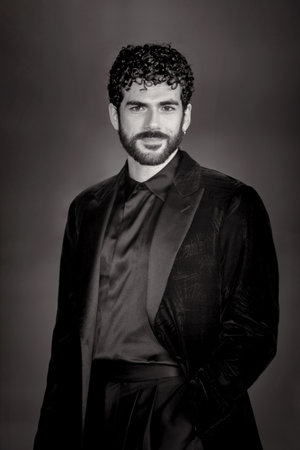 Rome, Italy - October 22, 2023: Andrea Di Luigi attends the red carpet of the film âNuovo Olimpoâ at the Rome Film Festival 2023 at the Auditorium Parco della Musica.のeditorial素材