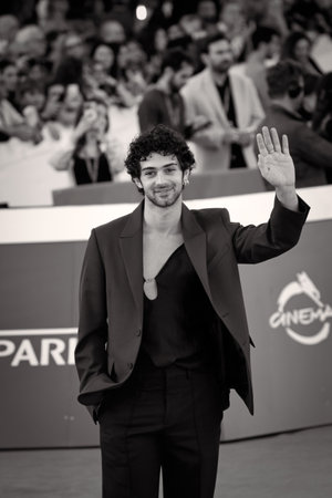 Rome, Italy - October 22, 2023: Massimiliano Caiazzo attends the red carpet of the film âUnfittingâ at the Rome Film Festival 2023 at the Auditorium Parco della Musica.のeditorial素材