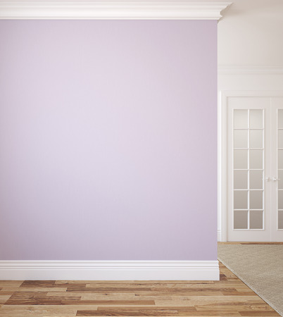 Modern hallway interior. 3d renderの写真素材