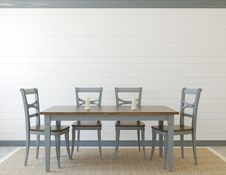 Dining-room interior. Provence. 3d render.の写真素材