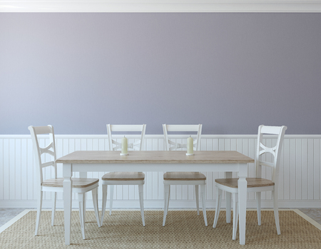Dining-room interior. 3d render.の写真素材