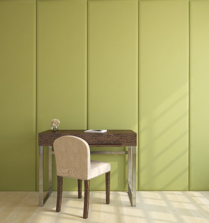 Home office interior. 3d render. Photo for book cover was made by me.の写真素材