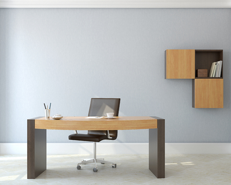 Modern office interior.3d render.の写真素材