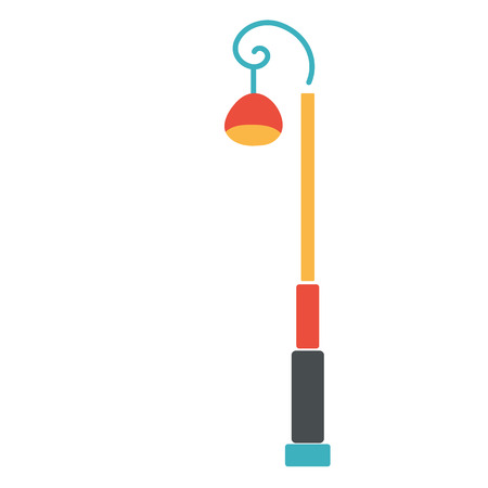 Icon of city street lamp vector illustrationのイラスト素材