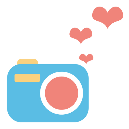 Creative cute camera icon vector illustrationのイラスト素材