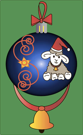 Christmas toy ballのイラスト素材