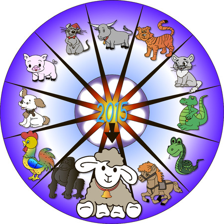 oriental calendarのイラスト素材