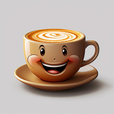 Happy coffee cup.の素材