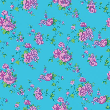Elegance Seamless pattern with flowers roses, vector floral illustration in vintage styleのイラスト素材