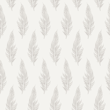 Seamless pattern with feathersのイラスト素材