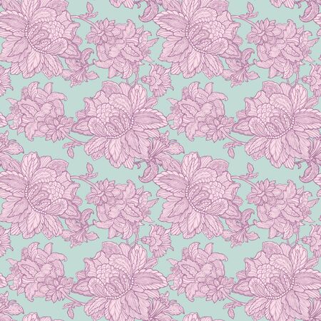 Seamless pattern with flowers rosesのイラスト素材
