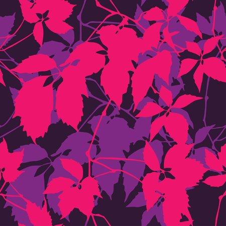 Summer leaves patternのイラスト素材