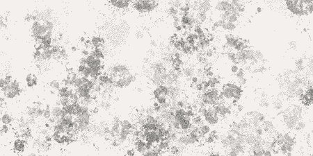Black dotted textured background, noisy gritty dot halftone effect, vector illustration. Fashionable banner in grunge style. Uneven mottled texture.のイラスト素材