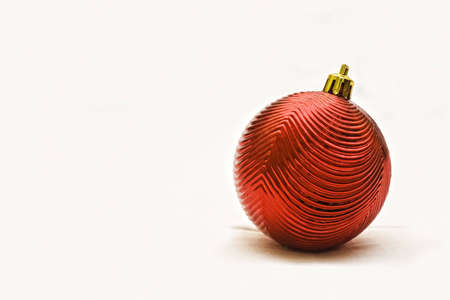 red christmas ballの写真素材