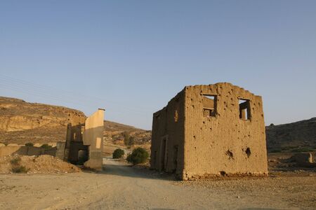 a forlorn village in green line at nicosiaの写真素材