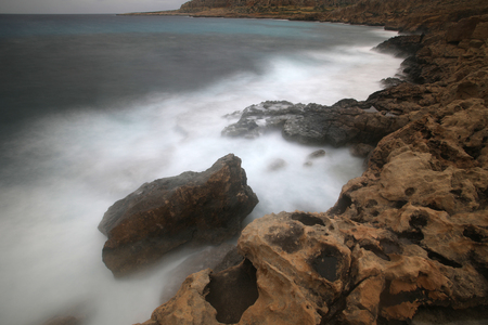 Cape Greco, also known as Cavo Greco , is a headland in the southeastern part of the island of Cyprus. It is at the southern end of Famagusta Bay and forms part of Ayia Napa Municipality. It lies between the towns of Ayia Napa and Protaras, both of which の写真素材