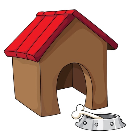 illustration of a dog houseのイラスト素材