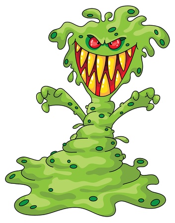 Illustration of a scary monsterのイラスト素材