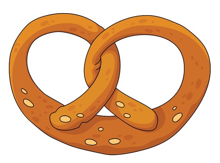 illustration of a pretzelのイラスト素材
