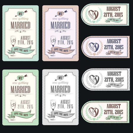 Vintage card, for invitation or announcementのイラスト素材