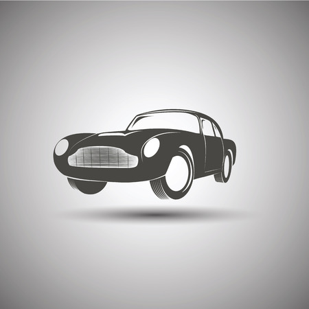 Car design. Transport vintage vectorのイラスト素材