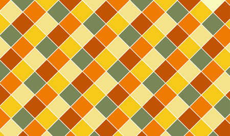 Geometric rhombus ornament illustration. Seamless wallpaper background design.の写真素材