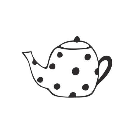 Vector Doodle illustration for kids. Pencil sketch, children's drawings sun, house, person, leaf, flower. Freehand drawing,  design, coloring books, children's books.のイラスト素材