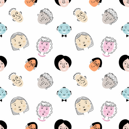 Music instrument. Vector set of doodle illustrations. Guitar, drums, synthesizer.のイラスト素材