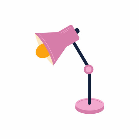 lamp on white background. Simple vector illustration.のイラスト素材