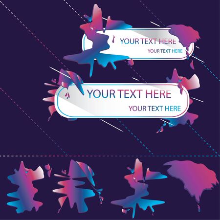 Liquid ink dropes for banner, card, poster, poster, identity, web designのイラスト素材