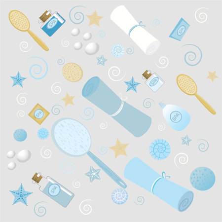 Concept for spa of beauty salonのイラスト素材