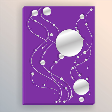 Purple metallic background , elegant luxury template for print and web. Vector illustration in glitter colorsのイラスト素材