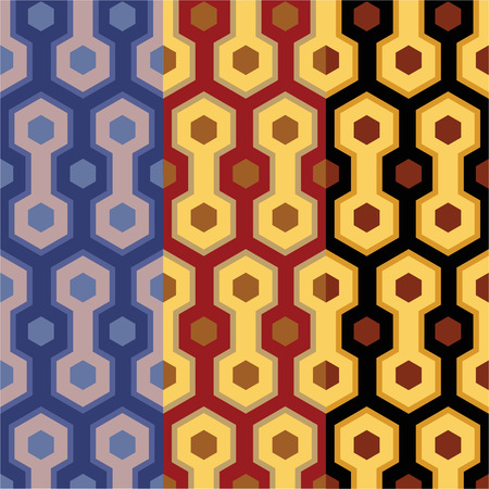 Seamless pattern in three colors for print and web.のイラスト素材