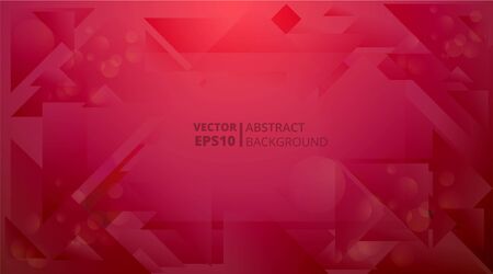 Abstract geometric background, trendy decoration for web and print. Creative shiny futuristic motion template, wide vectorのイラスト素材