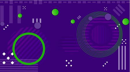 Abstract geometric background, trendy decoration for web and print. Creative shiny futuristic motion template, wide vectorのイラスト素材