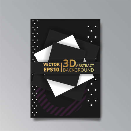 Chaos abstract geometric covers design. Cool halftone shiny gradients templates set. Fluid shapes poster composition. Retro futuristic creative 90s and 80s style. Modern flyers, banners and labelsのイラスト素材
