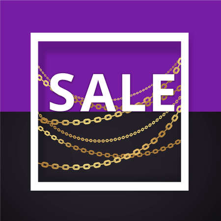 Metallic golden stage realistic, round platform and realistic frame minimal background, 3d scene for product presentation or mockup. Sale promo podium, for winner, advertising.のイラスト素材