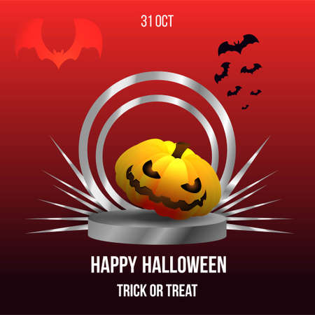 Halloween sale or party event with pumpkinのイラスト素材