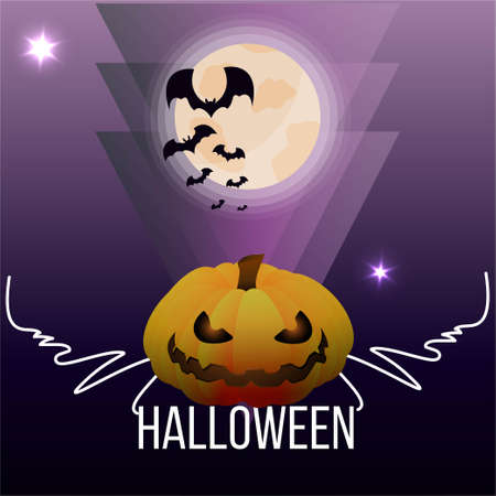 Halloween sale or party event with pumpkinのイラスト素材