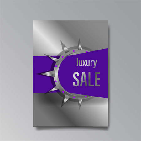 Luxury abstract Sale brochure template. Art deco elegant banner, premium promo background for holiday, with gold. Shiny Vector illustration.のイラスト素材