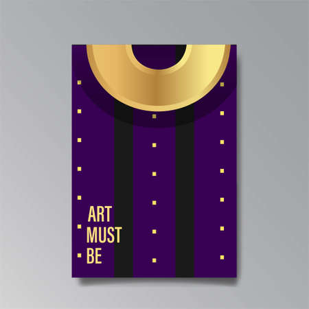 Luxury abstract Sale brochure template. Art deco elegant banner, premium promo background for holiday, with gold. Shiny Vector illustration.のイラスト素材