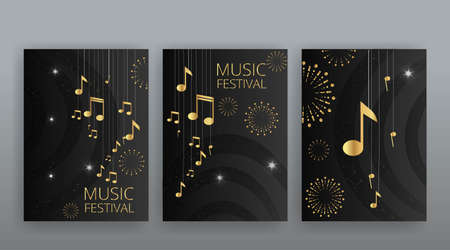 Show time, Cinema and Theater hall with seats black velvet curtains. Shining light bulbs vintage and luxury festival flyer templates, golden realistic vector, music glowing vintage poster designのイラスト素材